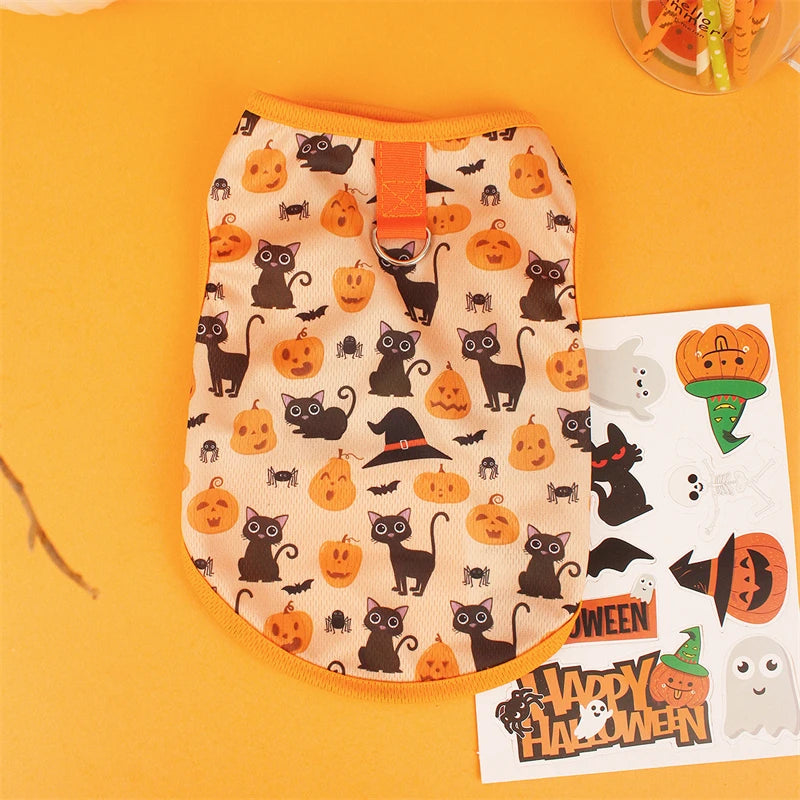 Pet Dog Clothes for Dog Pet Costume Clothes For Small Dogs Cat Vest T Shirts Chihuahua Cool Puppy Clothing For Kitty Halloween