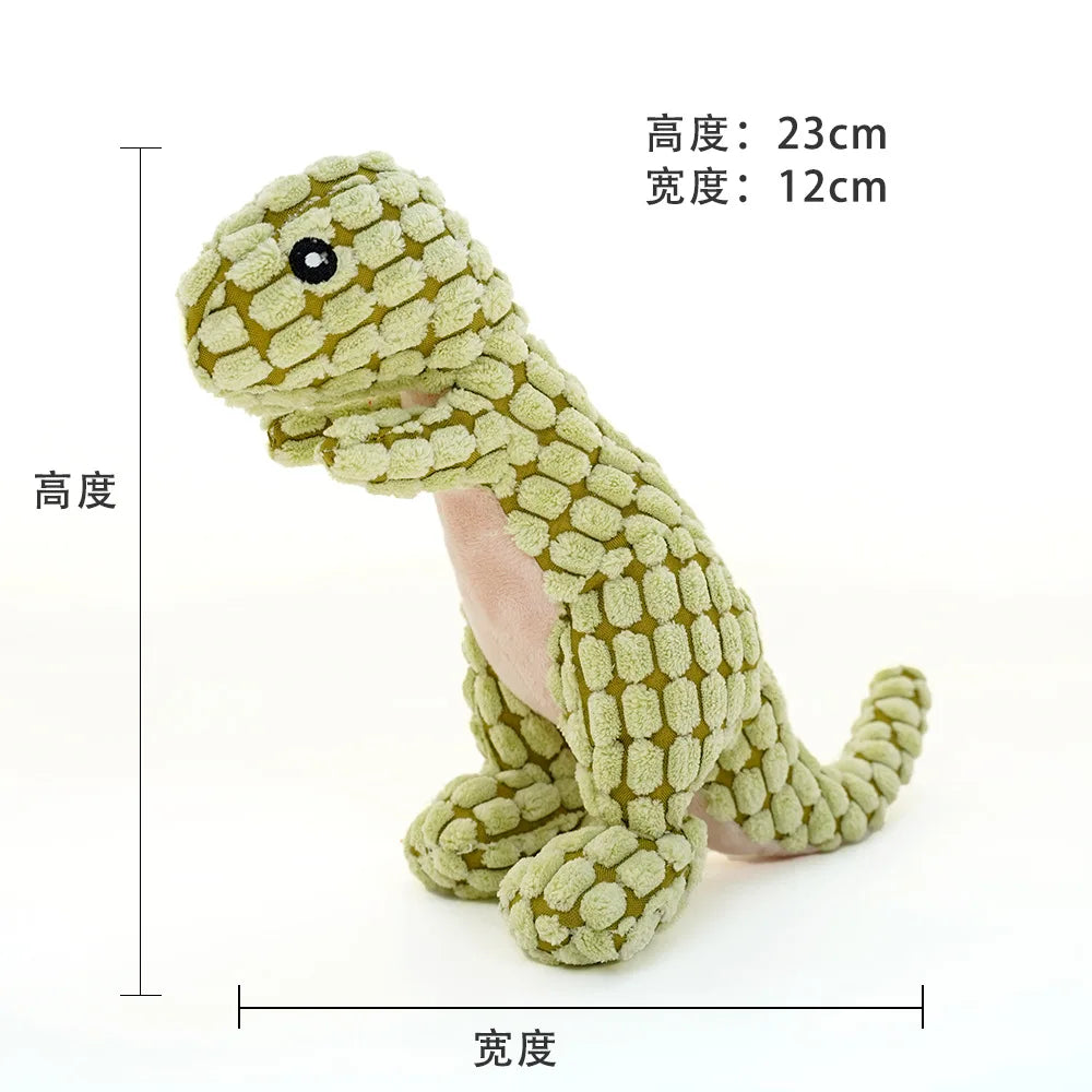 Pet Toys Animals Shape Bite Resistant Squeaky Toys Teeth Grinding Plush Dog Toy for Small Large Puppy Pets Training Accessories