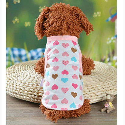 Pet Dog Clothes For Dog Cat Vest T Shirts Pet Costume Cotton Clothes For Small Dogs Chihuahua Cool Puppy's kitten's Clothes 25