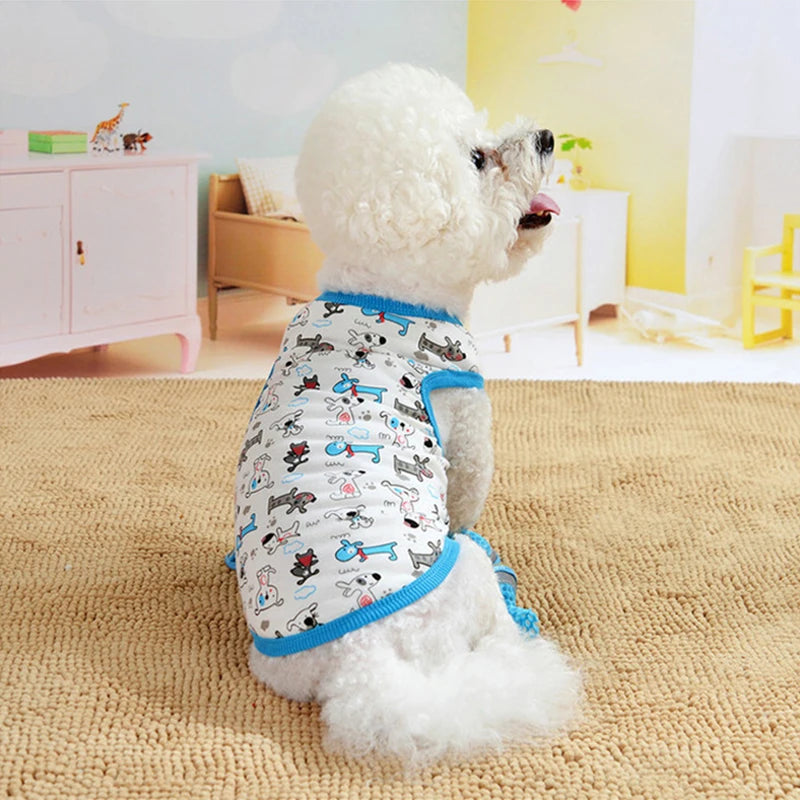 Pet Dog Clothes For Dog Cat Vest T Shirts Pet Costume Cotton Clothes For Small Dogs Chihuahua Cool Puppy's kitten's Clothes 25