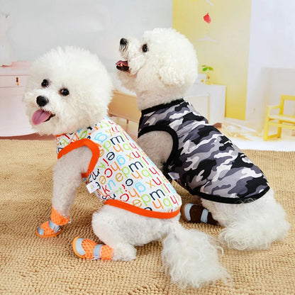 Pet Dog Clothes For Dog Cat Vest T Shirts Pet Costume Cotton Clothes For Small Dogs Chihuahua Cool Puppy's kitten's Clothes 25