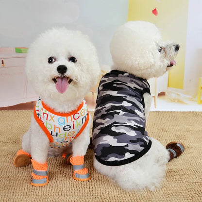 Pet Dog Clothes For Dog Cat Vest T Shirts Pet Costume Cotton Clothes For Small Dogs Chihuahua Cool Puppy's kitten's Clothes 25
