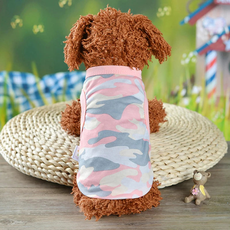 Pet Dog Clothes For Dog Cat Vest T Shirts Pet Costume Cotton Clothes For Small Dogs Chihuahua Cool Puppy's kitten's Clothes 25