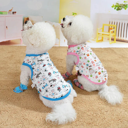 Pet Dog Clothes For Dog Cat Vest T Shirts Pet Costume Cotton Clothes For Small Dogs Chihuahua Cool Puppy's kitten's Clothes 25