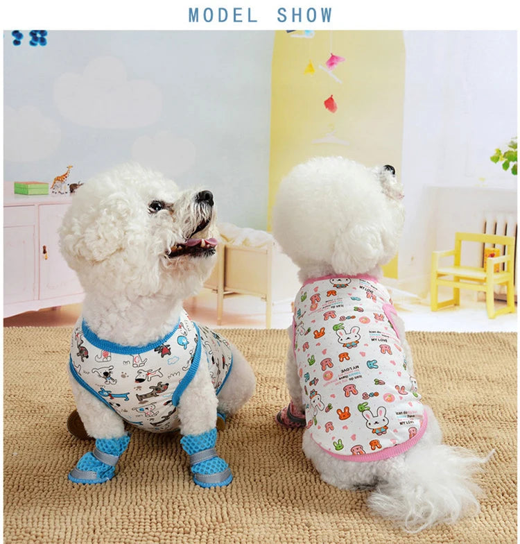 Pet Dog Clothes For Dog Cat Vest T Shirts Pet Costume Cotton Clothes For Small Dogs Chihuahua Cool Puppy's kitten's Clothes 25