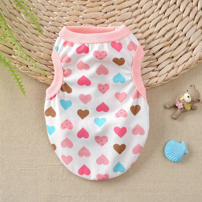 Pet Dog Clothes For Dog Cat Vest T Shirts Pet Costume Cotton Clothes For Small Dogs Chihuahua Cool Puppy's kitten's Clothes 25