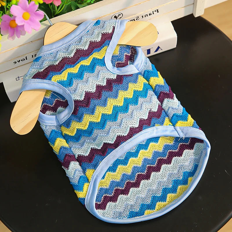 Pet Cat Clothes Breathable Kitty Clothing Dogs Soft Vests Summer Shirt Casual T-Shirt for Small Pet Costume Supplies Wholesale