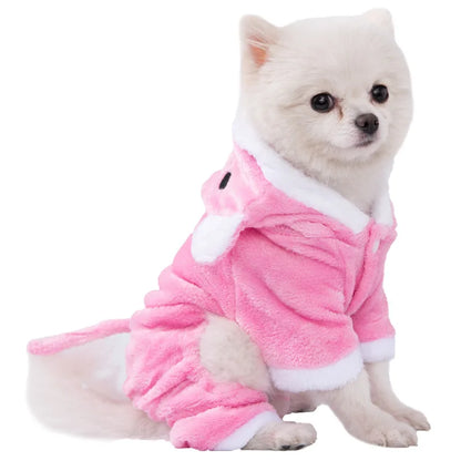 Pet Dog Clothes Soft Warm Fleece Dogs Jumpsuits Pet Clothing for Small Dogs Puppy Cats Clothes Chihuahua Yorkshire Costume Coat