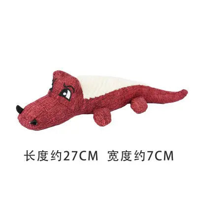 Pet Toys  Animals Shape Bite Resistant Squeaky Toys Teeth Grinding Plush Dog Toy for Small Large Puppy Pets Training Accessories