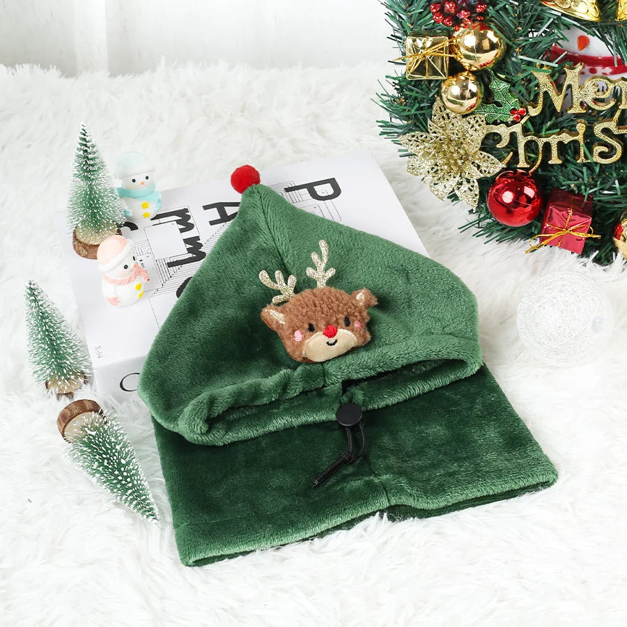 Dog and cat Christmas hats, Christmas pet decoration hats, suitable for pet Christmas party costumes and supplies.