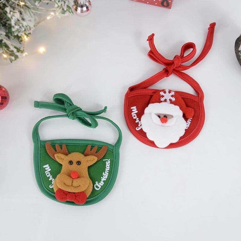 Christmas Dog Cat Pets Clothes Hat Scarf Costume Accessories Cosplay Props Navidad New Year Decor Christmas Party Pet Supplies