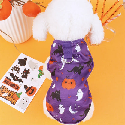 Pet Dog Clothes for Dog Pet Costume Clothes For Small Dogs Cat Vest T Shirts Chihuahua Cool Puppy Clothing For Kitty Halloween