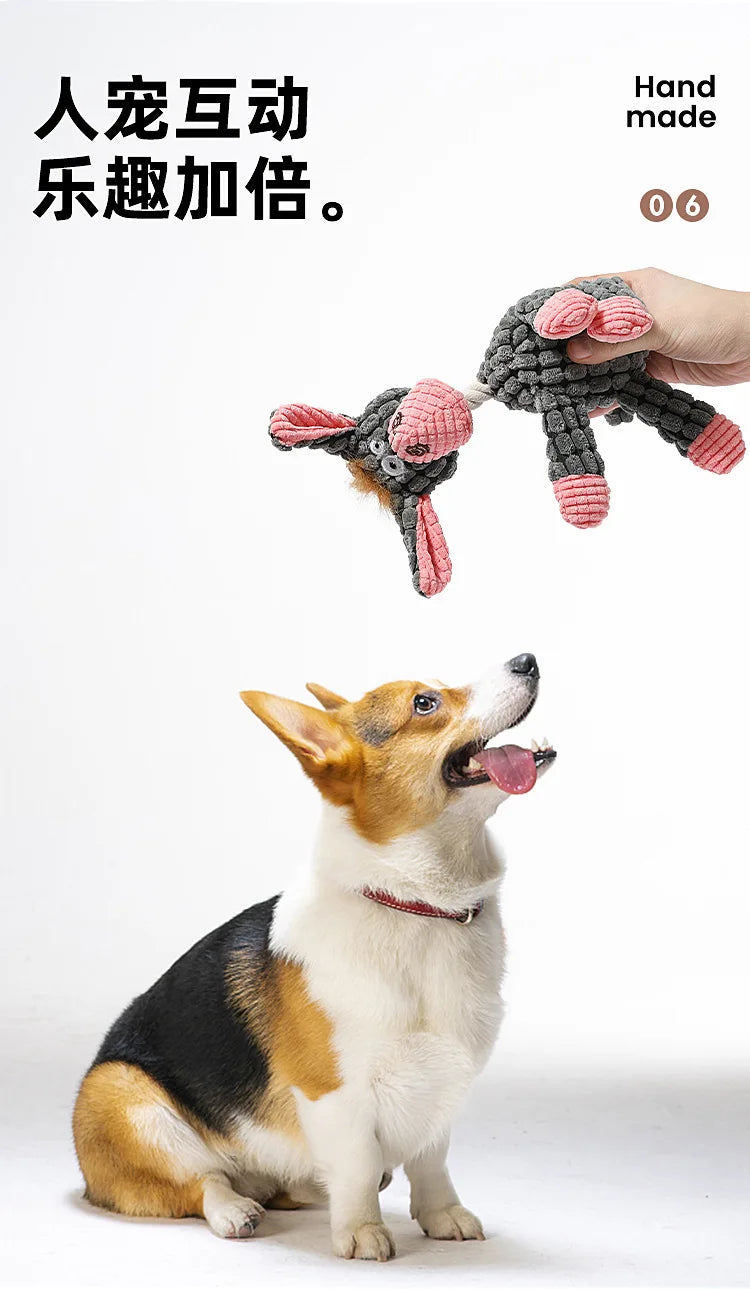 Toys, Dog-bite Toys, Dog-bite Sound-making Toys, Funny Donkeys, Tough and Tooth-grinding Pet Plush Toys