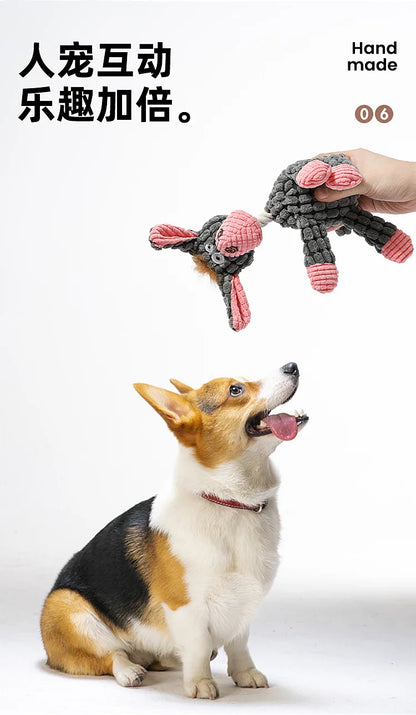 Toys, Dog-bite Toys, Dog-bite Sound-making Toys, Funny Donkeys, Tough and Tooth-grinding Pet Plush Toys