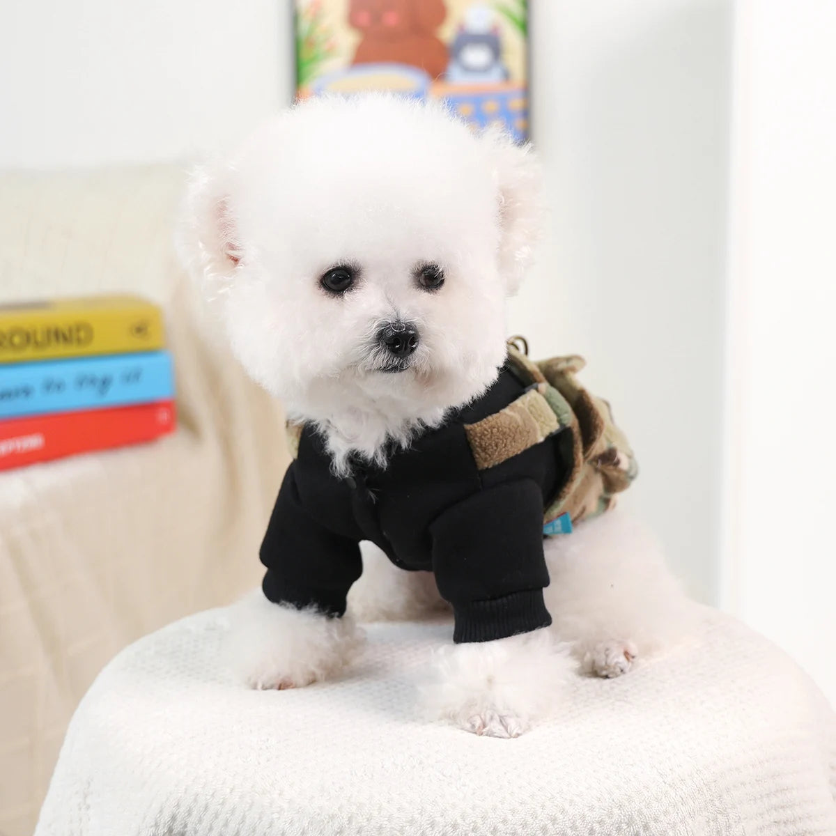 Puppy Clothes, Handsome Camouflage Clothes, Pet-friendly Outfits, Comfortable and Warm, Suitable for Puppies and Cats