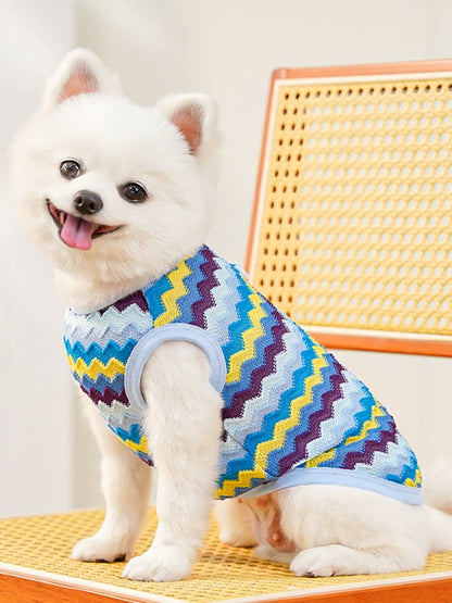 Pet Cat Clothes Breathable Kitty Clothing Dogs Soft Vests Summer Shirt Casual T-Shirt for Small Pet Costume Supplies Wholesale