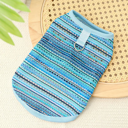 Pet Cat Clothes Breathable Kitty Clothing Dogs Soft Vests Summer Shirt Casual T-Shirt for Small Pet Costume Supplies Wholesale