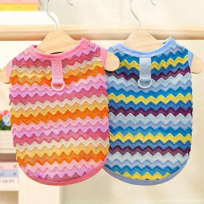 Pet Cat Clothes Breathable Kitty Clothing Dogs Soft Vests Summer Shirt Casual T-Shirt for Small Pet Costume Supplies Wholesale