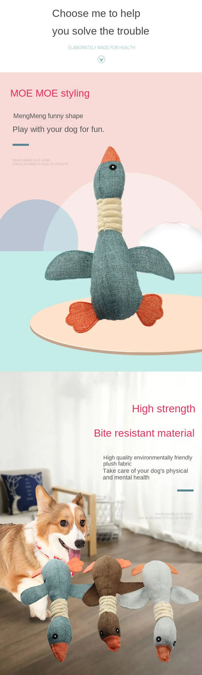 New Pet Toys, Wild Goose, Sound-Resistant, Bite-Resistant, Teeth-Cleaning, Dog and Cat Pet Supplies