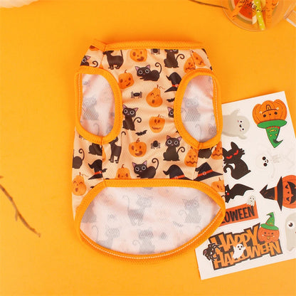 Pet Dog Clothes for Dog Pet Costume Clothes For Small Dogs Cat Vest T Shirts Chihuahua Cool Puppy Clothing For Kitty Halloween