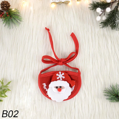 Christmas Dog Cat Pets Clothes Hat Scarf Costume Accessories Cosplay Props Navidad New Year Decor Christmas Party Pet Supplies