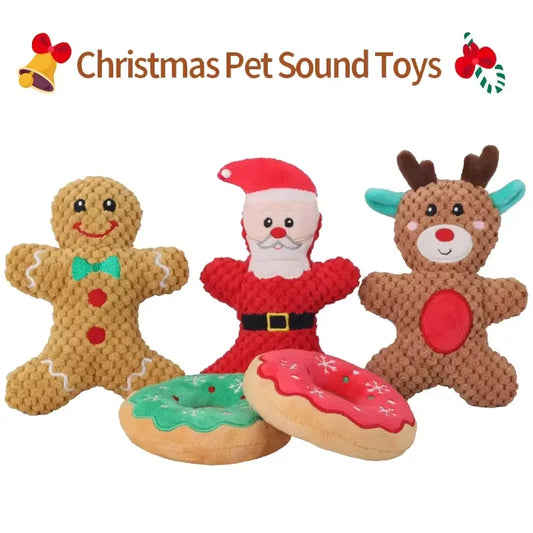 Xmas Pet Dog Plush Chew Toy