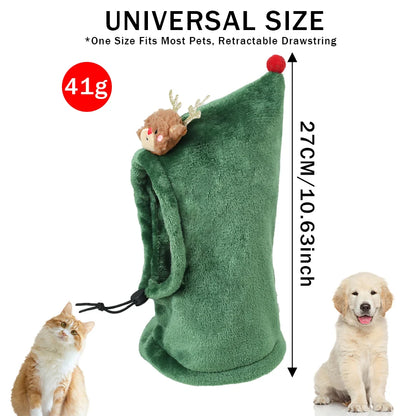 Dog and cat Christmas hats, Christmas pet decoration hats, suitable for pet Christmas party costumes and supplies.