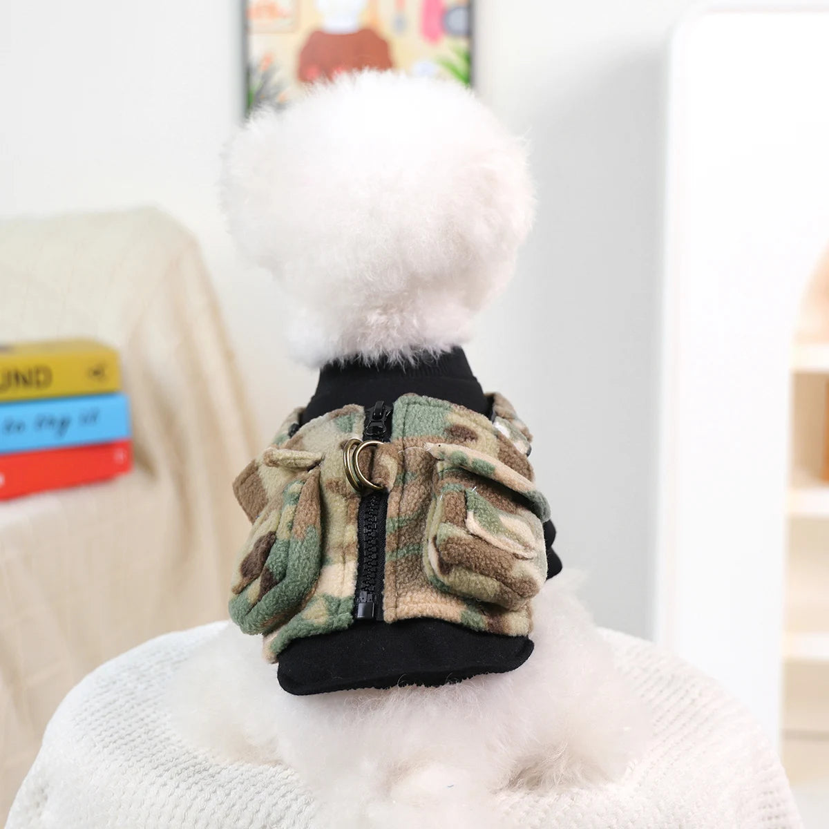 Puppy Clothes, Handsome Camouflage Clothes, Pet-friendly Outfits, Comfortable and Warm, Suitable for Puppies and Cats