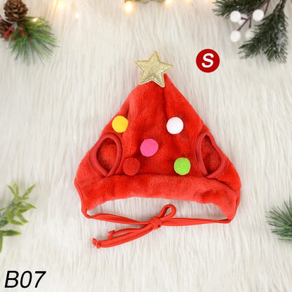 Christmas Dog Cat Pets Clothes Hat Scarf Costume Accessories Cosplay Props Navidad New Year Decor Christmas Party Pet Supplies