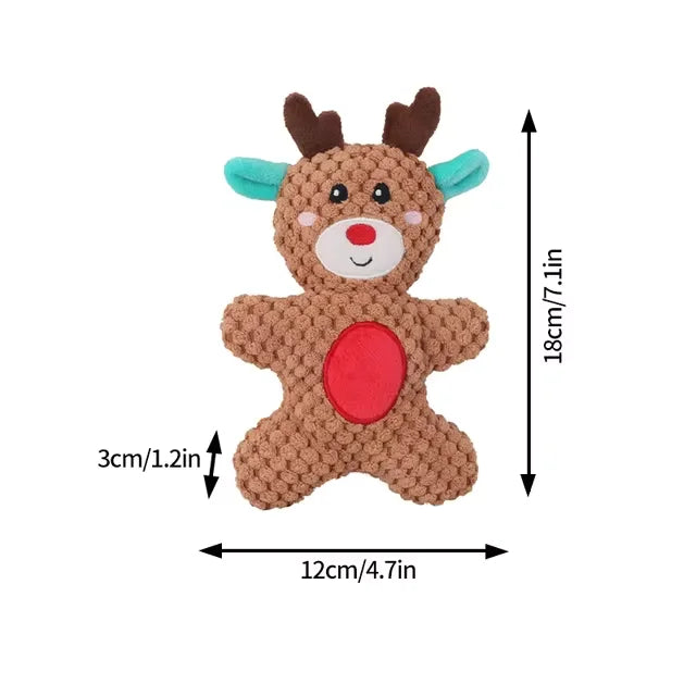 Xmas Pet Dog Plush Chew Toy