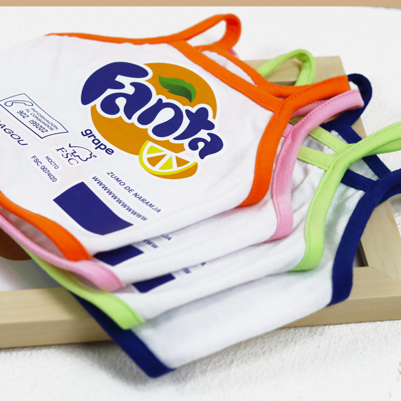 New Pet Clothing Thin Dog Clothes Soda Short Dog Camisole Ketong Grape Lemon Orange Print Pet Cat Clothing Puppy Clothes