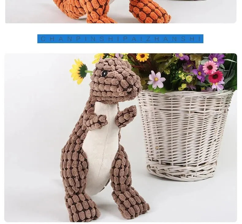 Cats and Dogs Pet Plush Dinosaur Toys Interactive Dog Chew Toys Plush Stuffing Pet Supplies Dog Toys for Small Dogs
