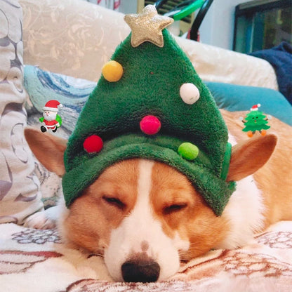 Christmas Dog Cat Pets Clothes Hat Scarf Costume Accessories Cosplay Props Navidad New Year Decor Christmas Party Pet Supplies