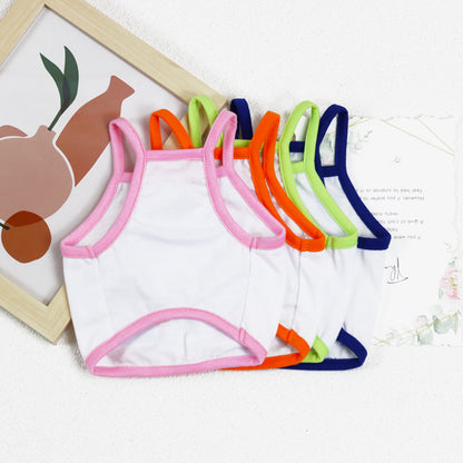 New Pet Clothing Thin Dog Clothes Soda Short Dog Camisole Ketong Grape Lemon Orange Print Pet Cat Clothing Puppy Clothes