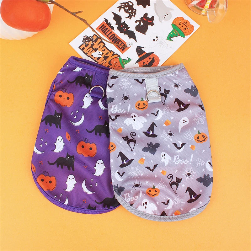 Pet Dog Clothes for Dog Pet Costume Clothes For Small Dogs Cat Vest T Shirts Chihuahua Cool Puppy Clothing For Kitty Halloween