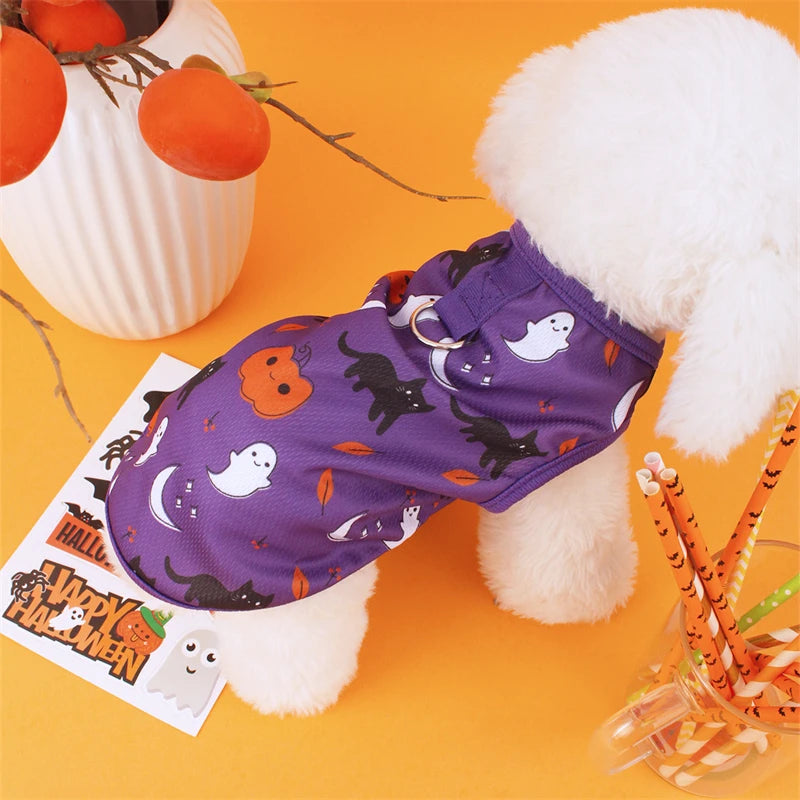 Pet Dog Clothes for Dog Pet Costume Clothes For Small Dogs Cat Vest T Shirts Chihuahua Cool Puppy Clothing For Kitty Halloween