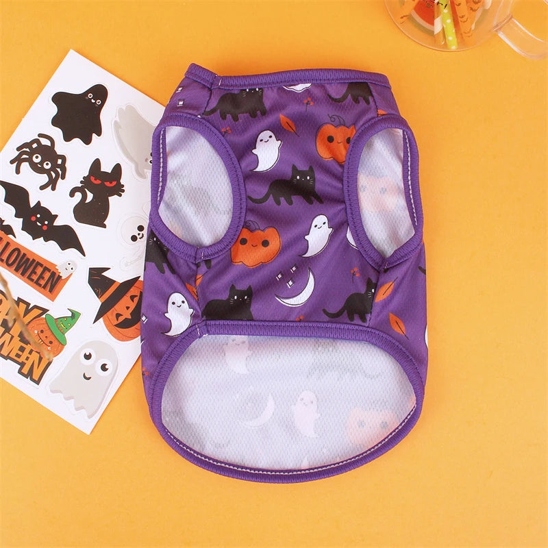 Pet Dog Clothes for Dog Pet Costume Clothes For Small Dogs Cat Vest T Shirts Chihuahua Cool Puppy Clothing For Kitty Halloween