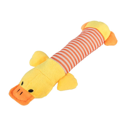 Fit for All Pets Dog Cat Fleece Toys Popular Squeak Chew Sound Dolls Elephant Duck Pig Pet Funny Plush Toys